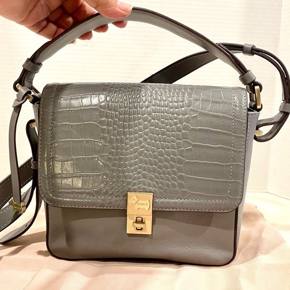 Radley London Dorset Street Croc Embossed Leather Crossbody Bag - Picture 1 of 8